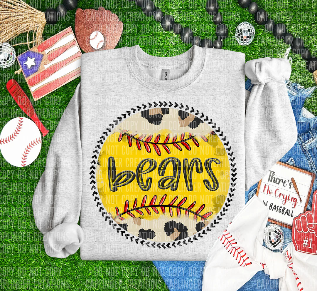 Baseball & Softball Animal Print T-Shirt