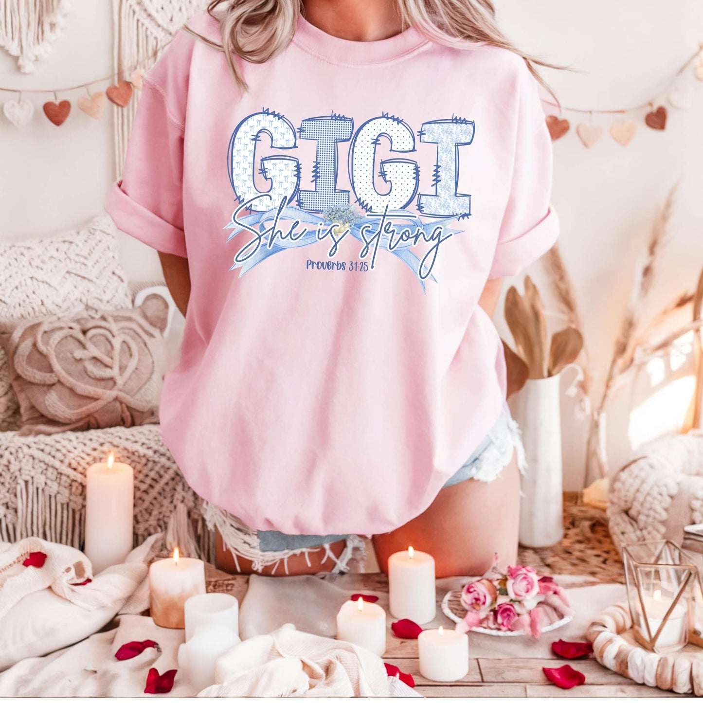 Light Blue Name T-Shirt