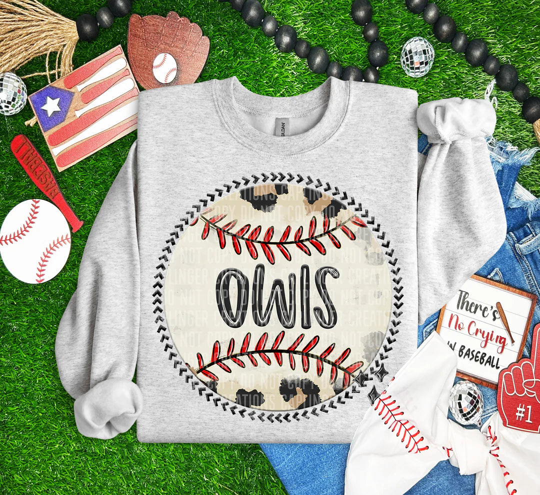 Baseball & Softball Animal Print T-Shirt