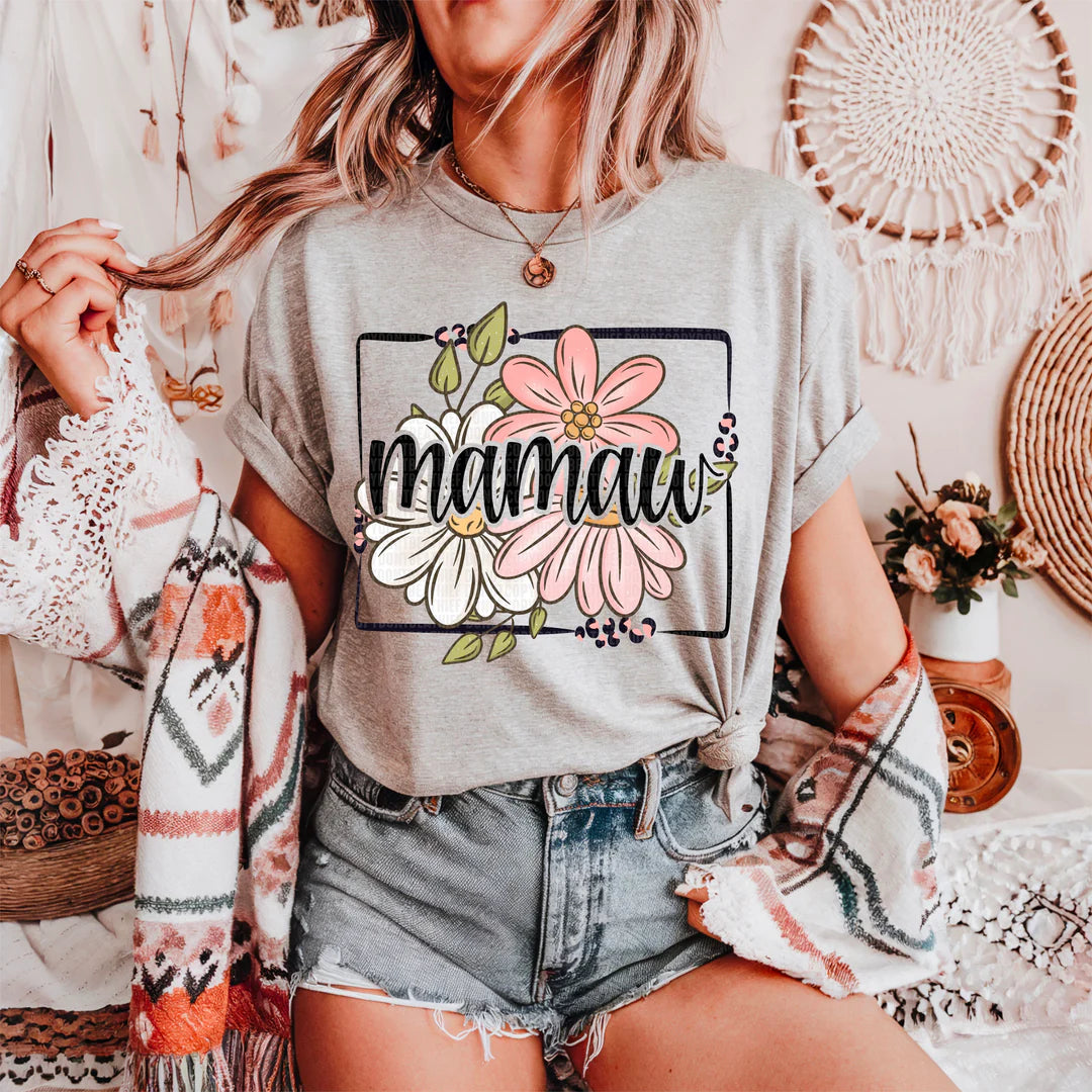 Floral Name T-Shirt