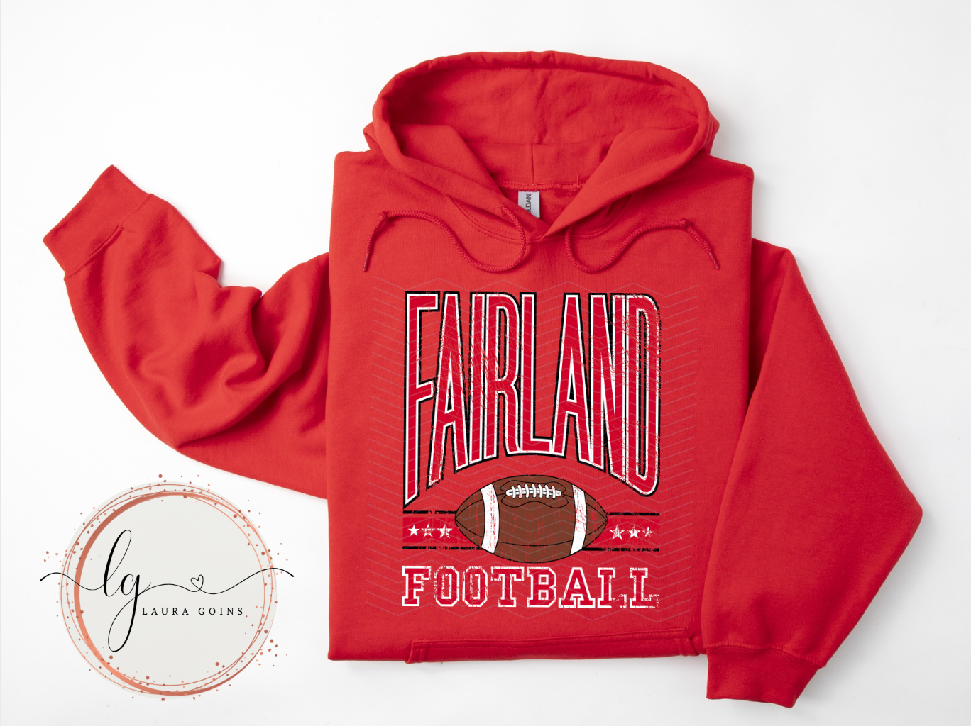 Fairland Football Grunge Crewneck, Long Sleeve T-Shirt or Hoodie (Adult)