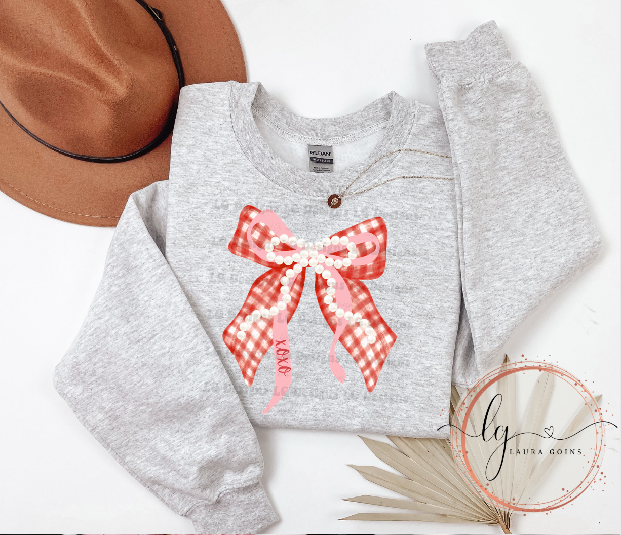 XOXO Love Gingham Coquette Bow