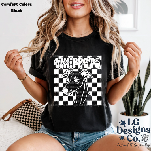 Whippets Checkered Mascot