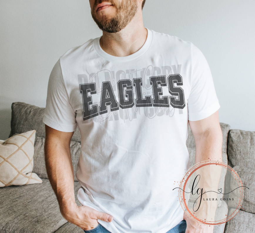 Mascot Block Design T-Shirt (Adult & Youth)