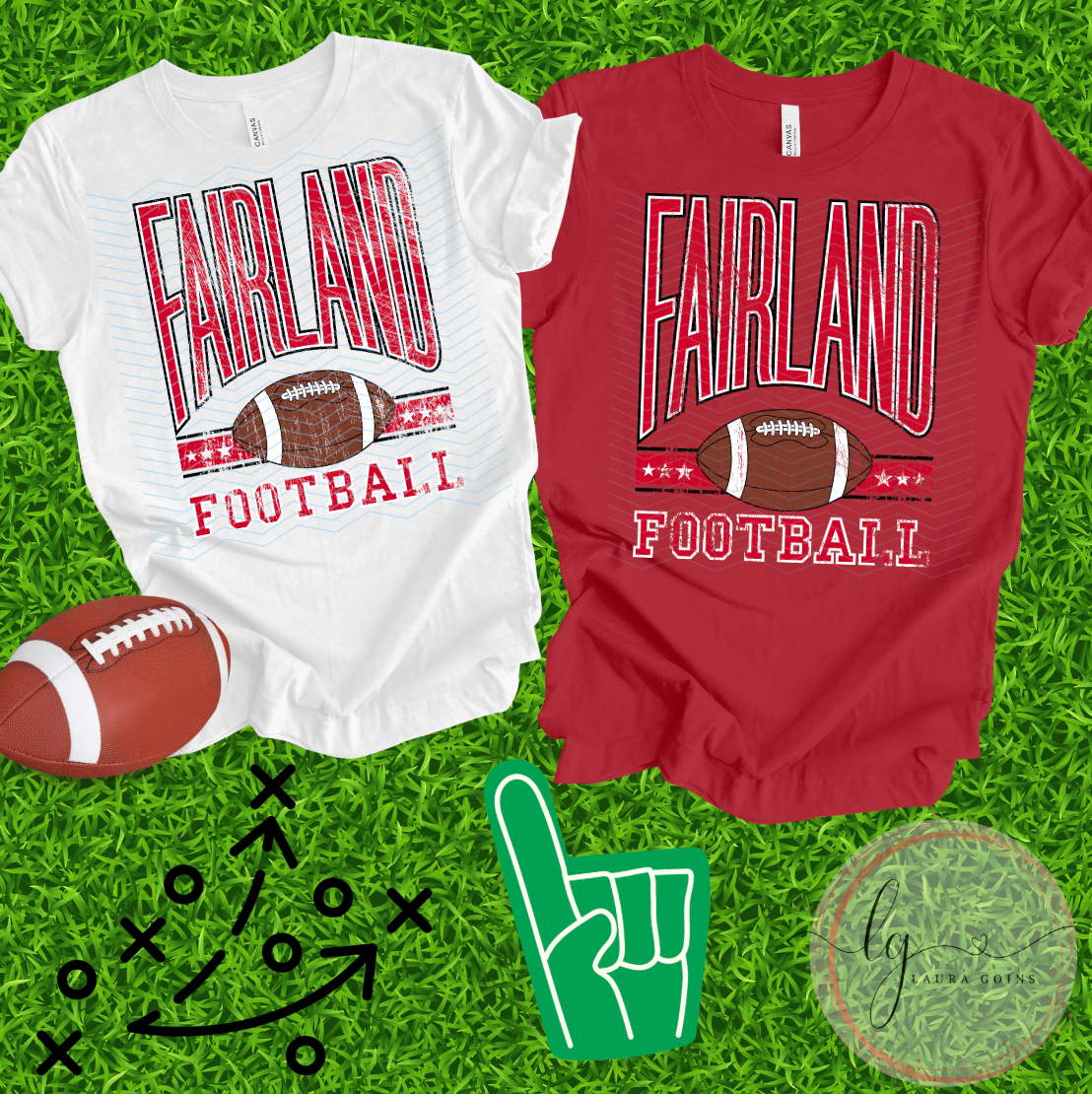 Fairland Football Grunge T-Shirt (Adult)