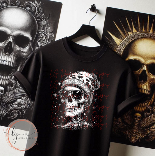 Skeleton Heart Splatter