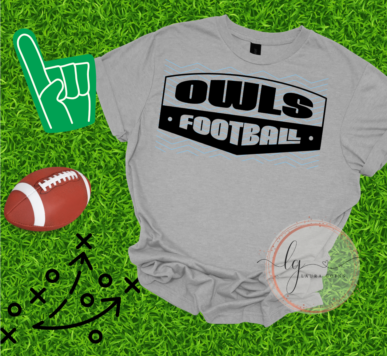 Football Mascot T-Shirt (Adult, Youth, Toddler)