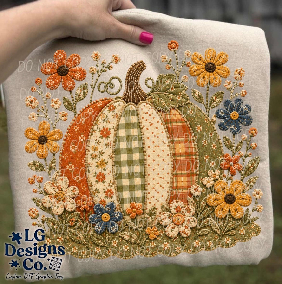 Faux Quilted Fall