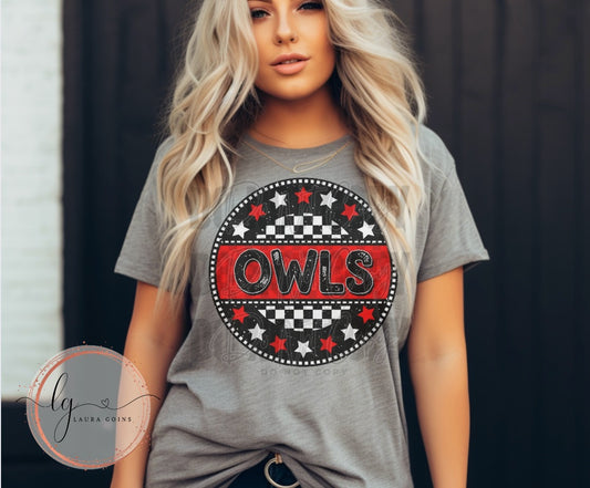 Checkered & Star Mascot