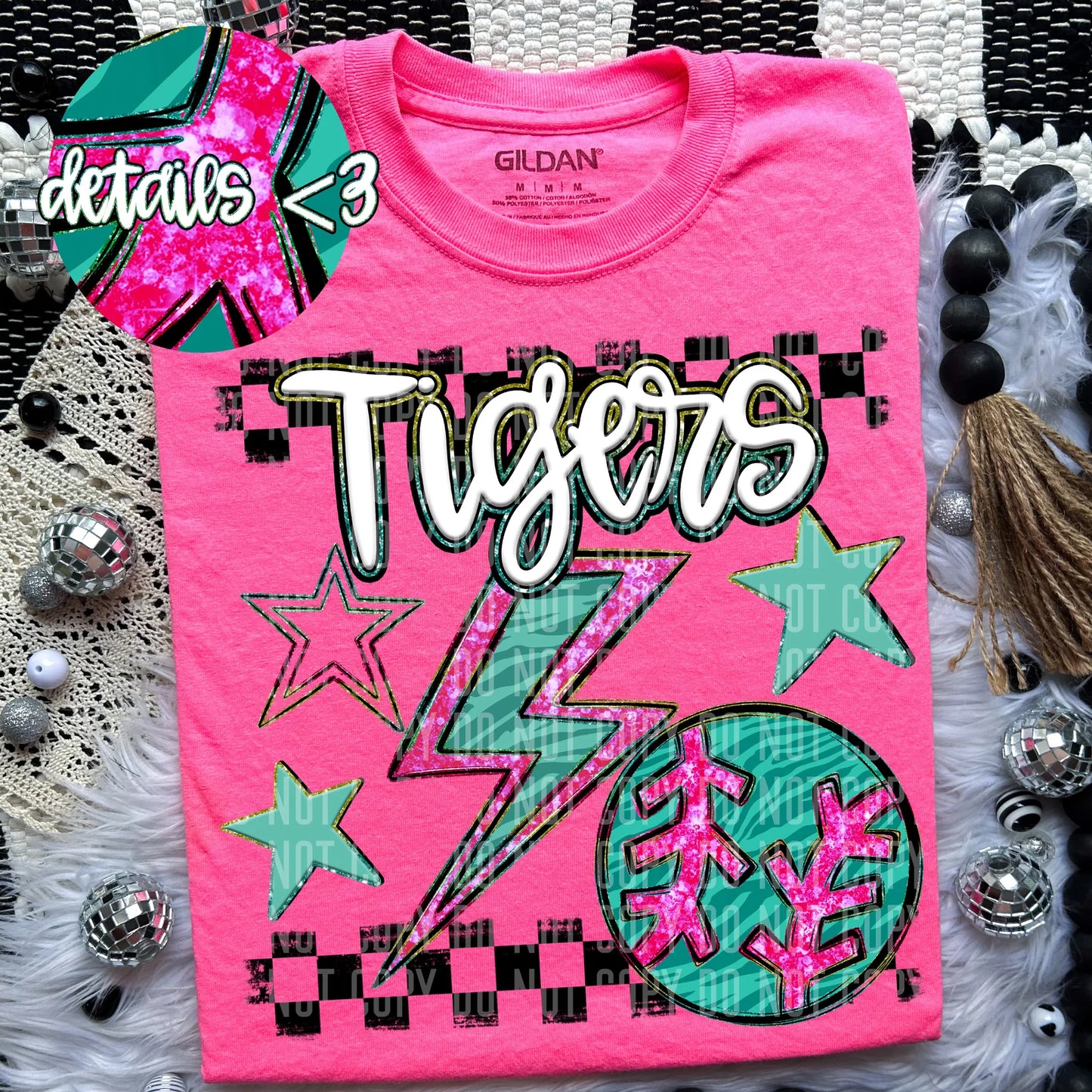 Softball/Baseball Rainbow Bolt T-Shirt