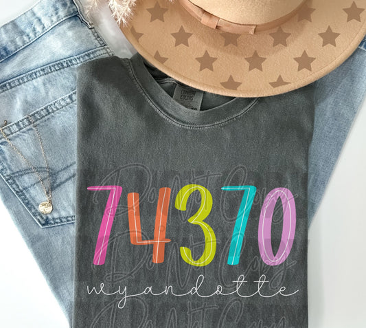 Zip Code T-Shirt ADULT