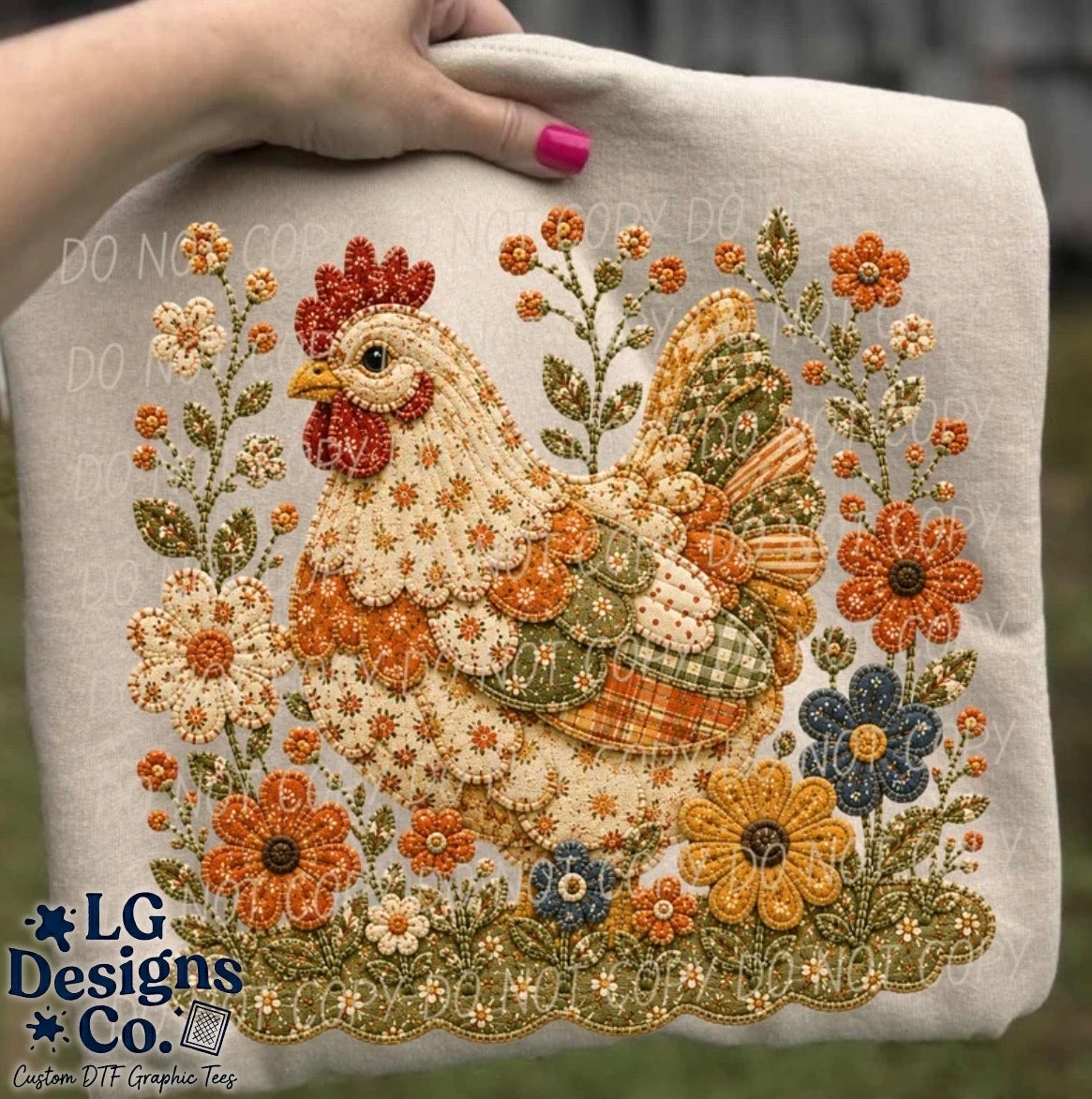 Faux Quilted Fall