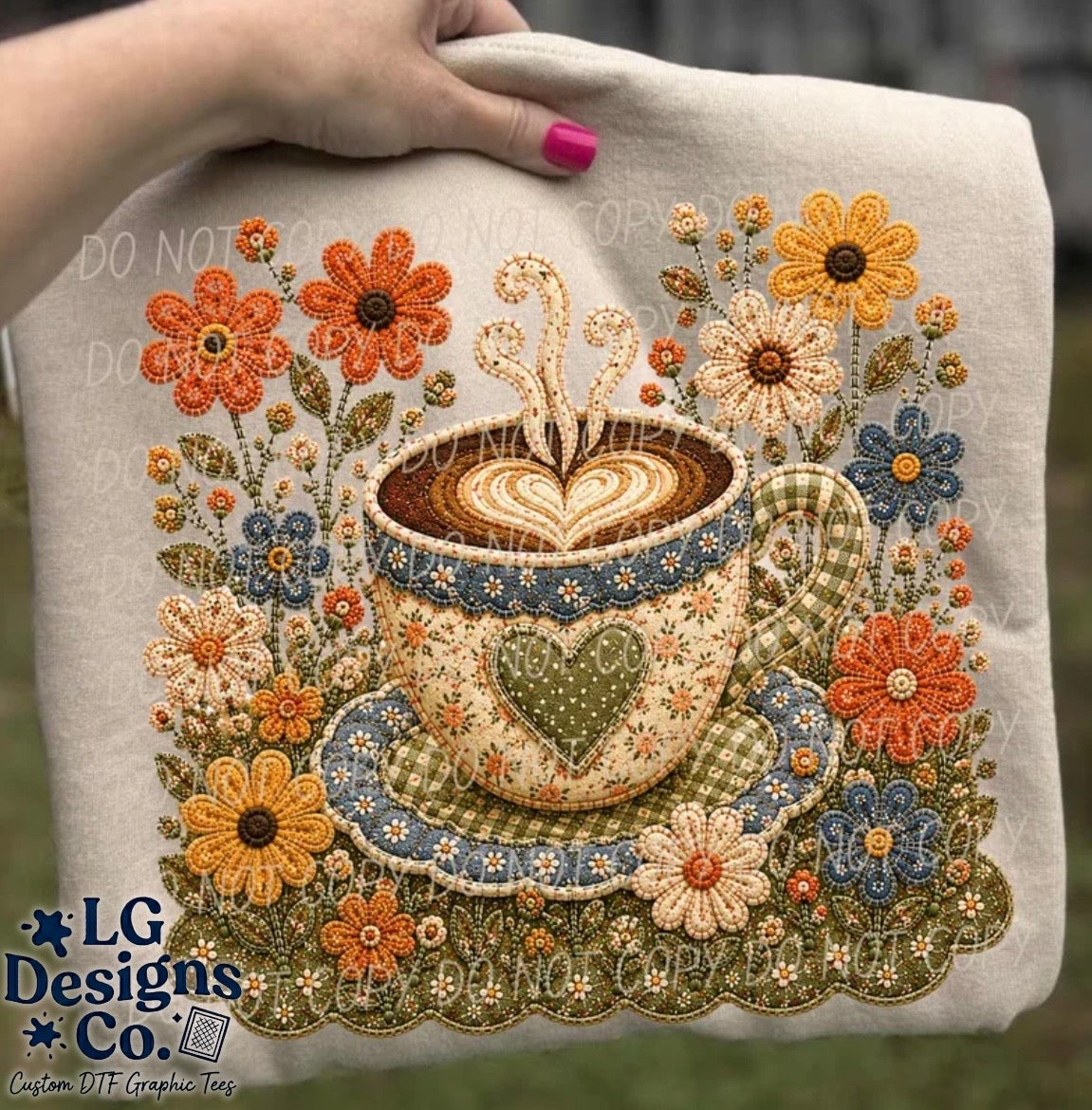 Faux Quilted Fall