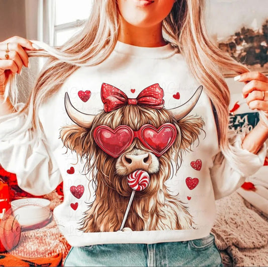 Highland Cow Valentine