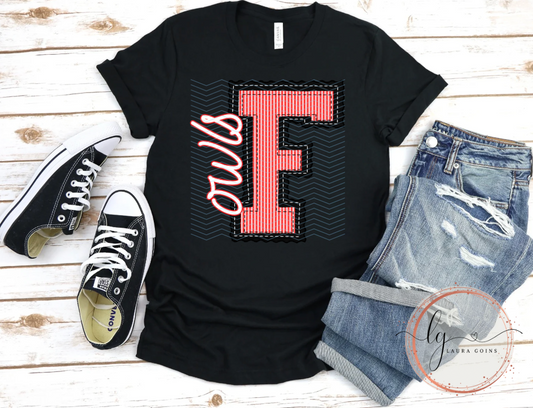 Prepster Fairland Owls T-Shirt (Youth & Adult)
