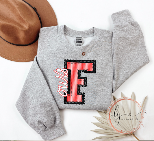 Prepster Fairland Owls Crewneck (Adult)