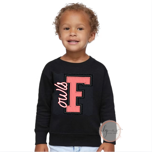 Prepster Fairland Owls Crewneck (Toddler & Youth)