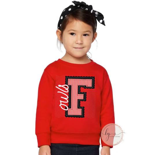 Prepster Fairland Owls Crewneck (Toddler & Youth)