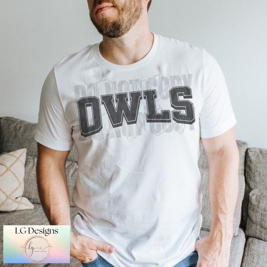 Mascot Block Design T-Shirt (Adult & Youth)