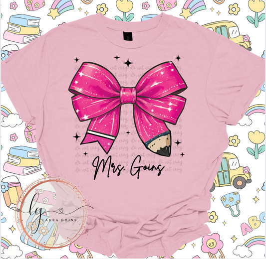 Pencil Bow T-Shirt
