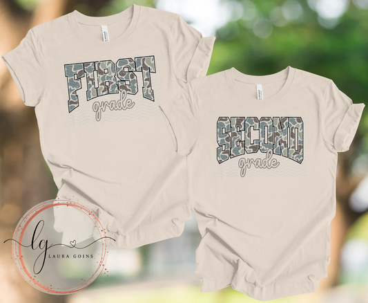 Camo Grade Level T-Shirt