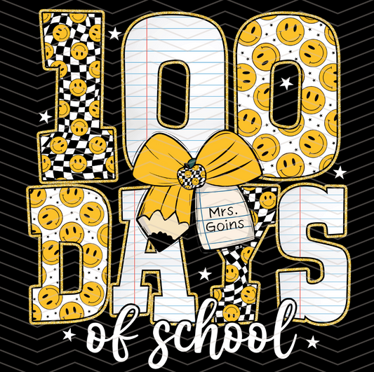 Custom 100th Day of School