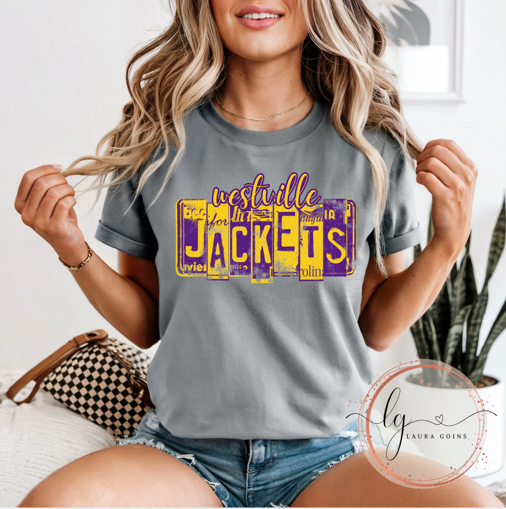 Westville Jackets License Plate