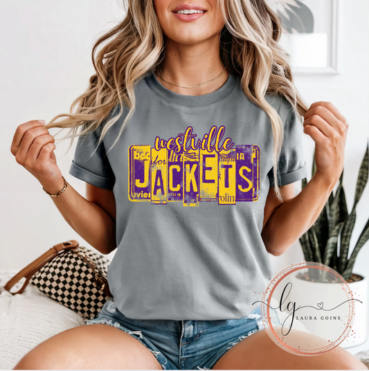 Westville Jackets License Plate