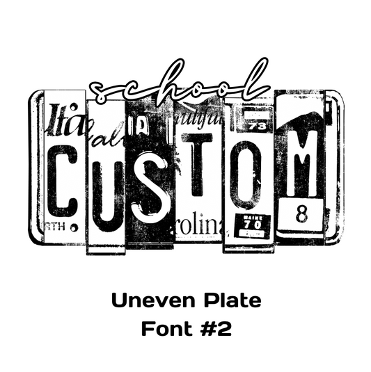 Custom License Plate Mascot