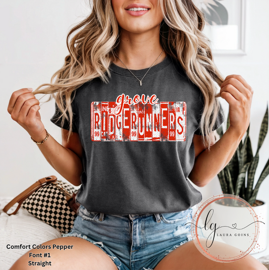 Ridgerunners License Plate