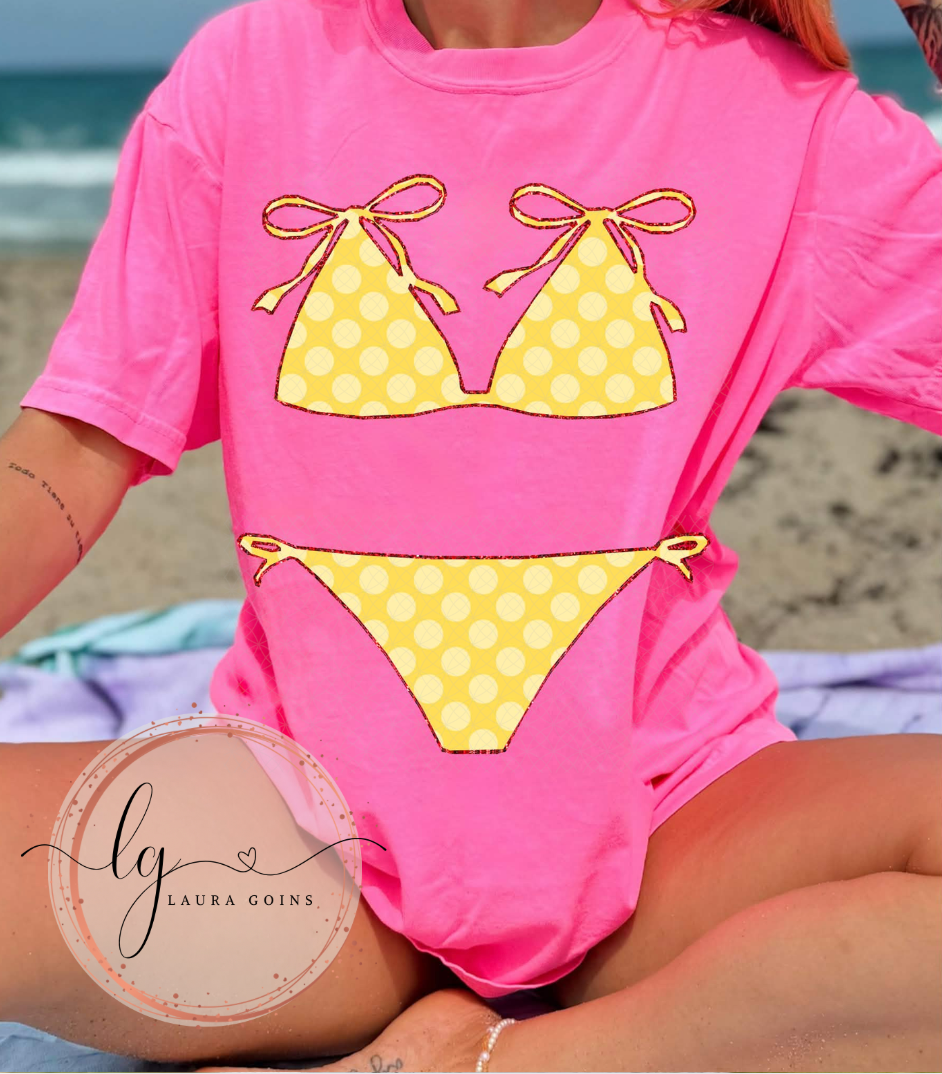 Yellow Polka Dot Bikini