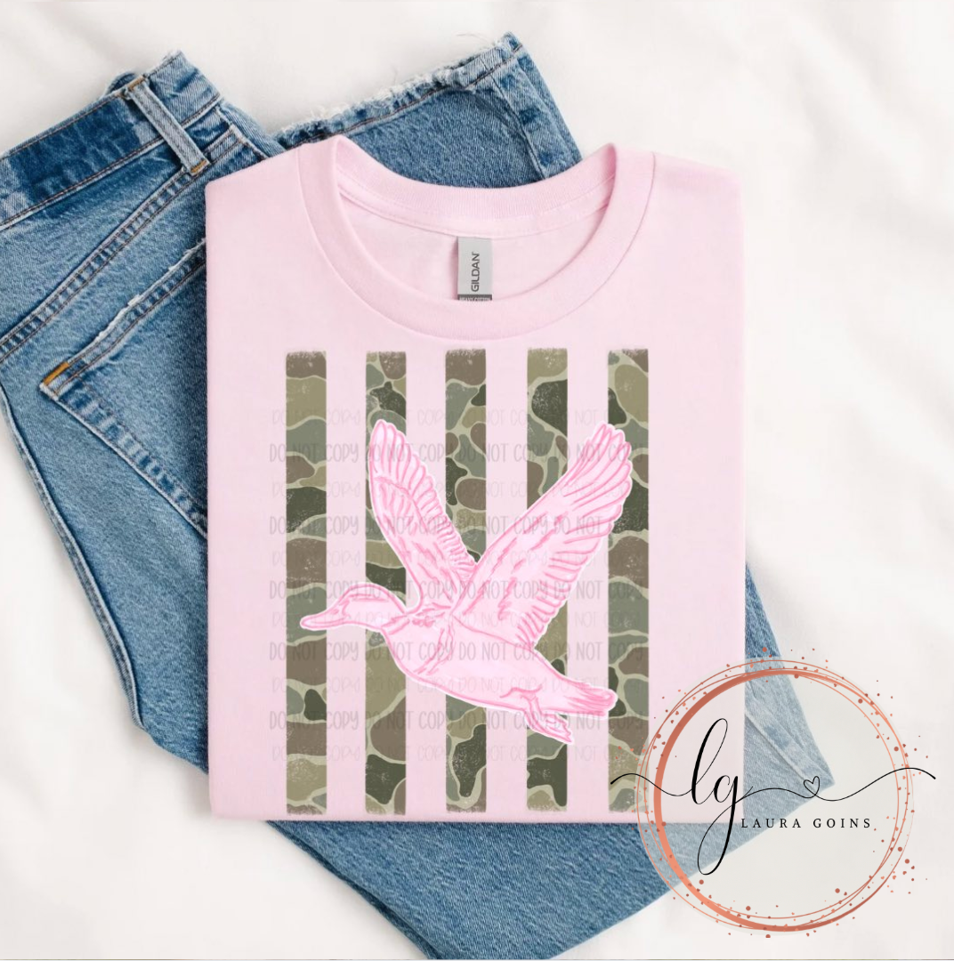 Pink & Camo Duck