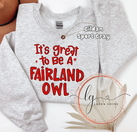 It’s Great to be a Fairland Owl