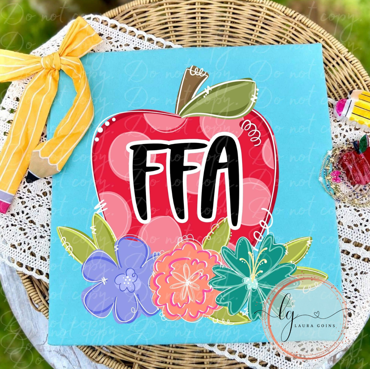 Polka Dotted Apple School