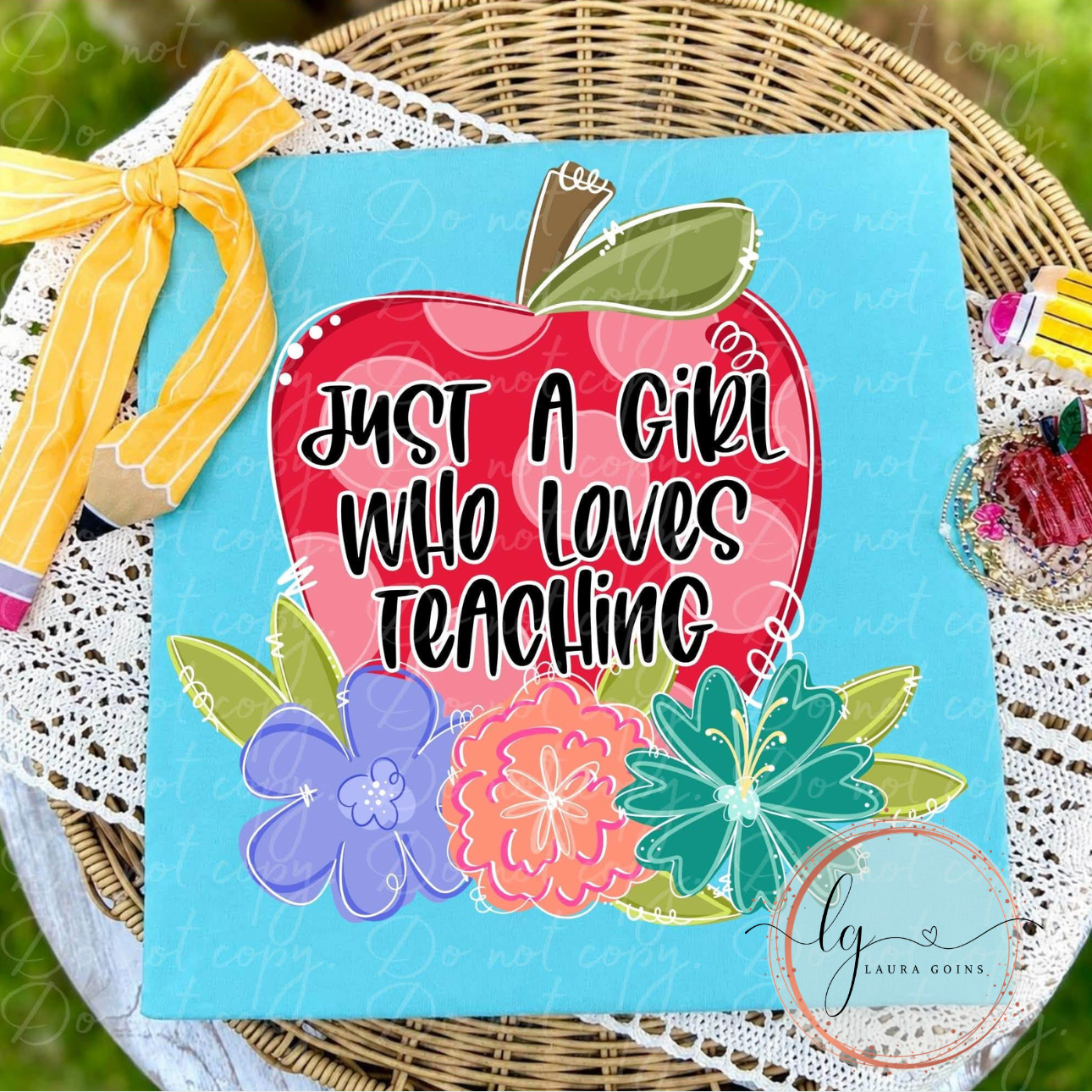 Polka Dotted Apple School