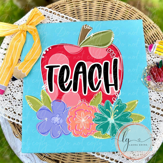 Polka Dotted Apple School