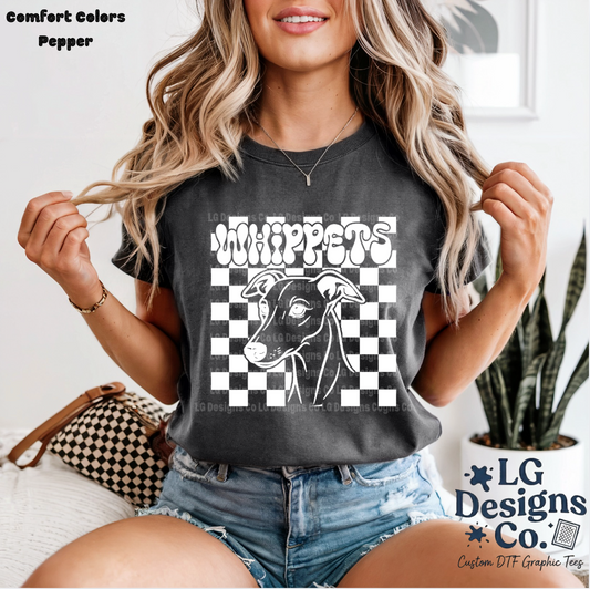 Whippets Checkered Mascot