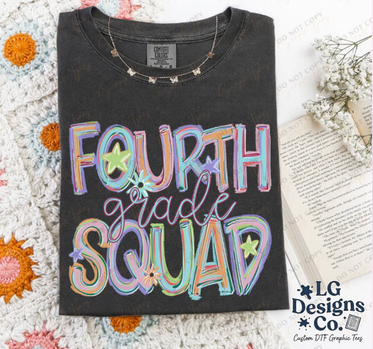 Back to School Squad Tilted Words