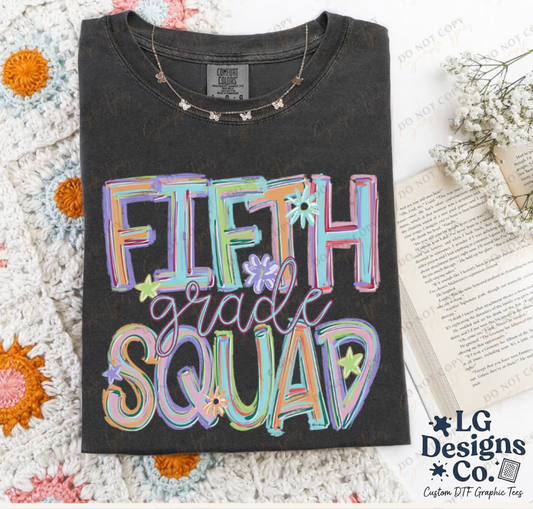 Back to School Squad Tilted Words