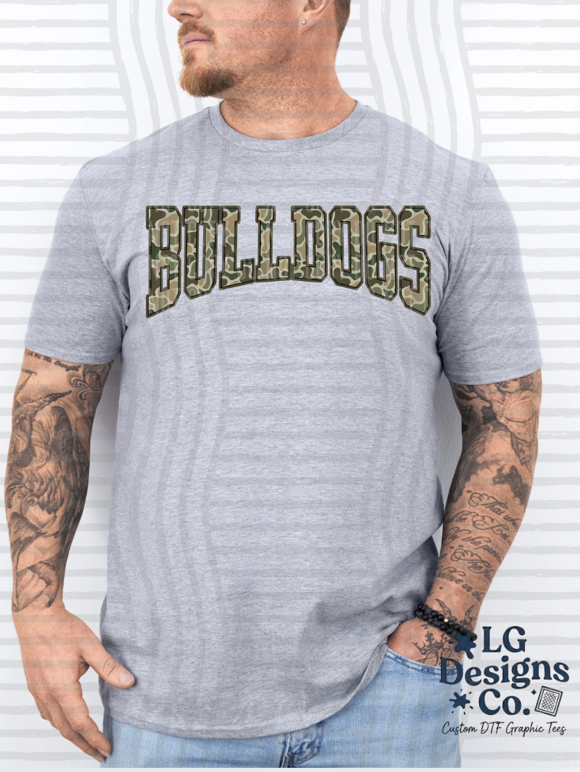 Simple Arched Camo Mascots