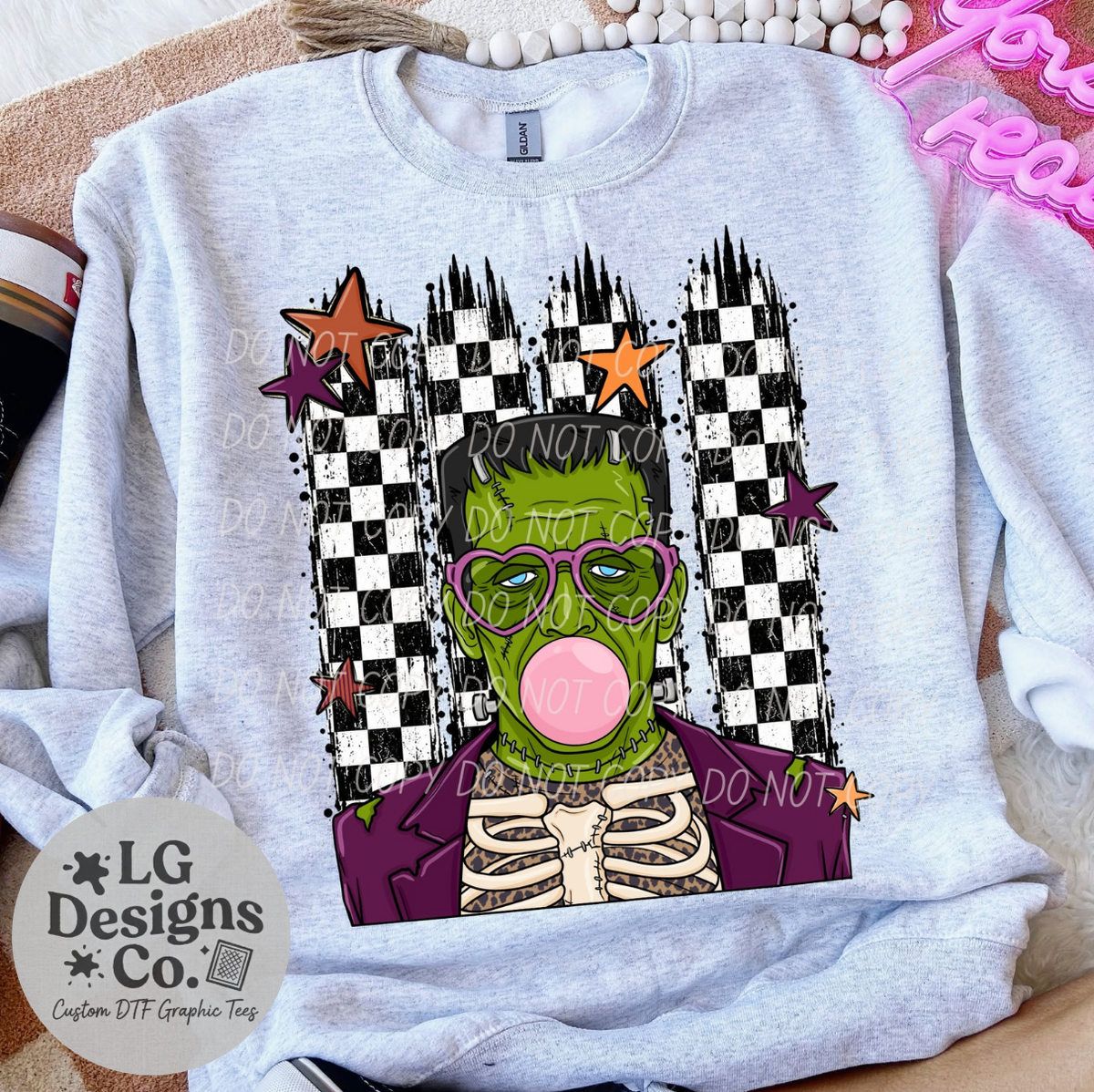 Frankenstein Blowing Bubble