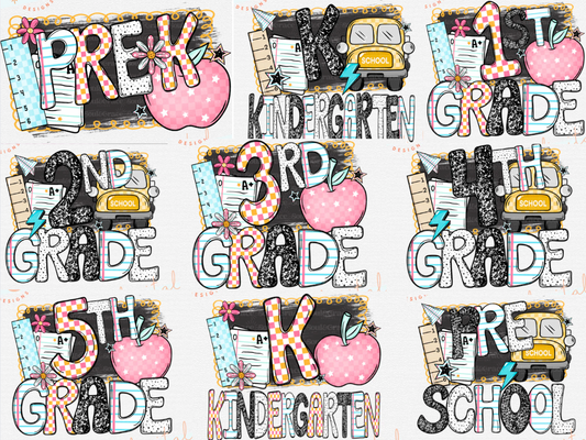 Back to School Bus or Apple T-Shirt