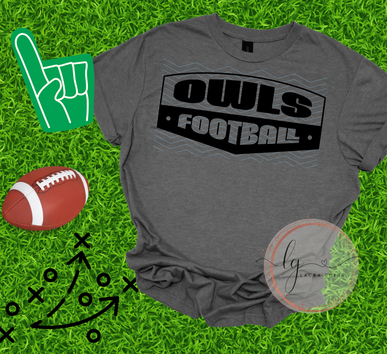 Football Mascot T-Shirt (Adult, Youth, Toddler)