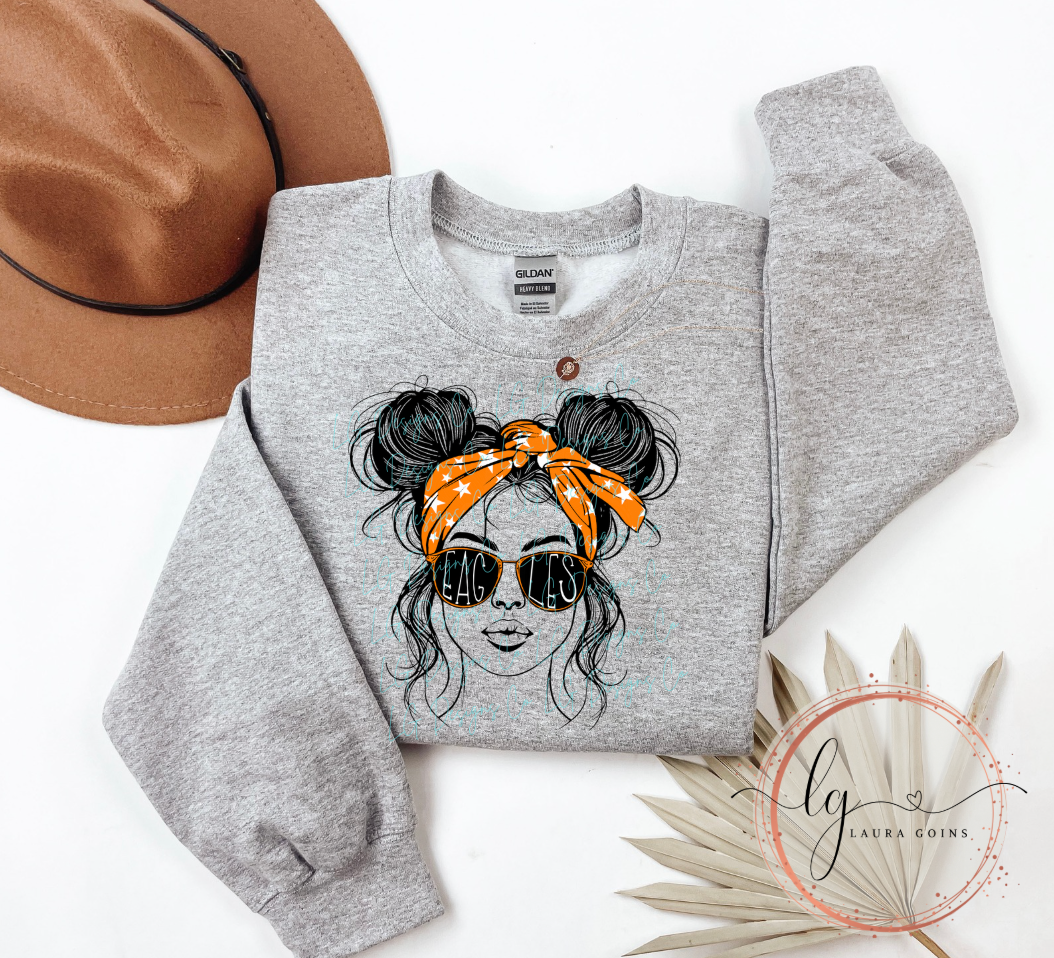 Messy Bun Mascot