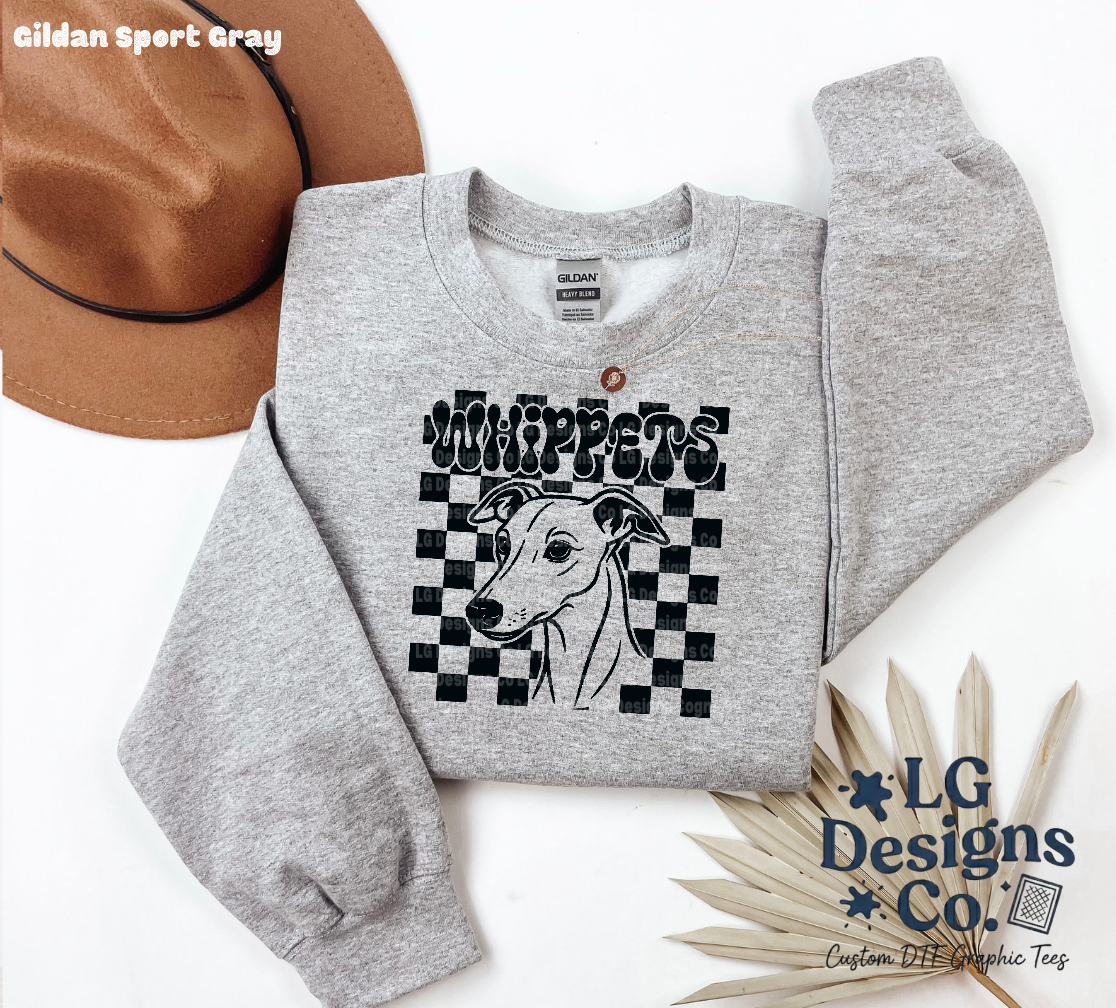 Whippets Checkered Mascot