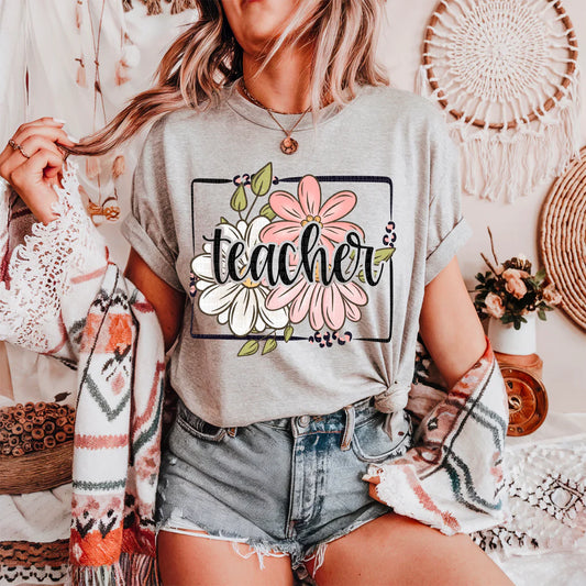 Floral Name T-Shirt